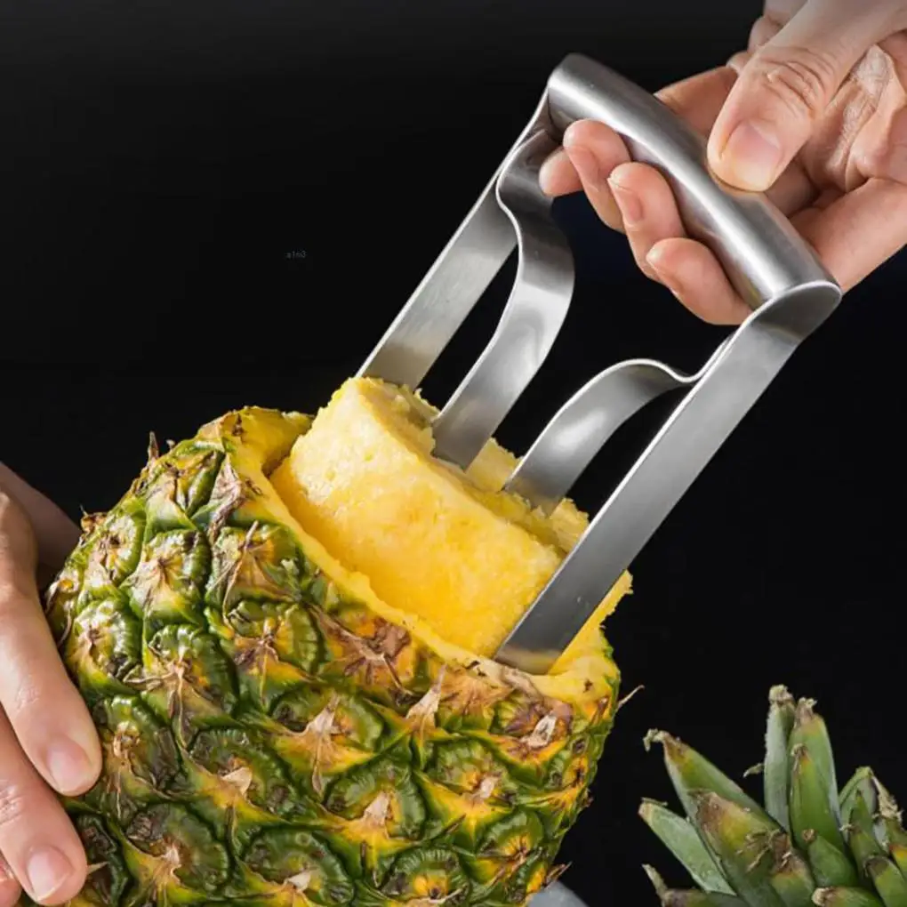 

Kitchen Pineapple Corer Stainless Steel Fruit Slicer Super Fast Peeler Tool for Core Removal Slicing