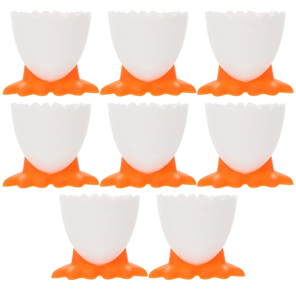 

Egg Cups Holder Boiled Cup Easter Stand Eggs Soft Storage Breakfast Display Holders Tray Rack Cute Hard Supporter Supporting