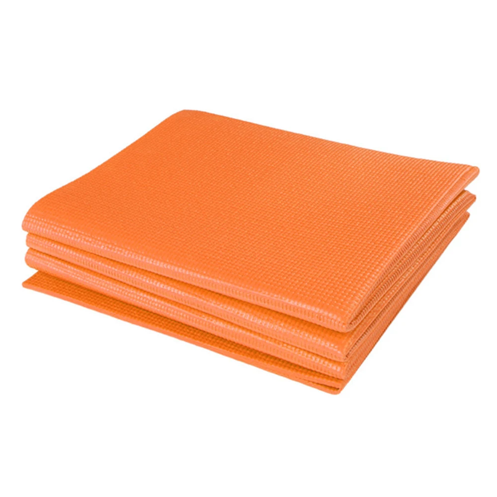 

PVC Folding Yoga Mat Non-slip Surface 68 x 27 Inch 4mm Super Thin Portable and Foldable for Beach Park Travel Picnic Pilates