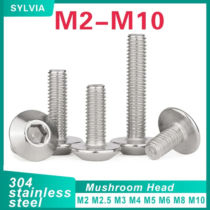 

M2 M2.5 M3 M4 M5 M6 M8 M10 304 Шестигранная головка из нержавеющей стали