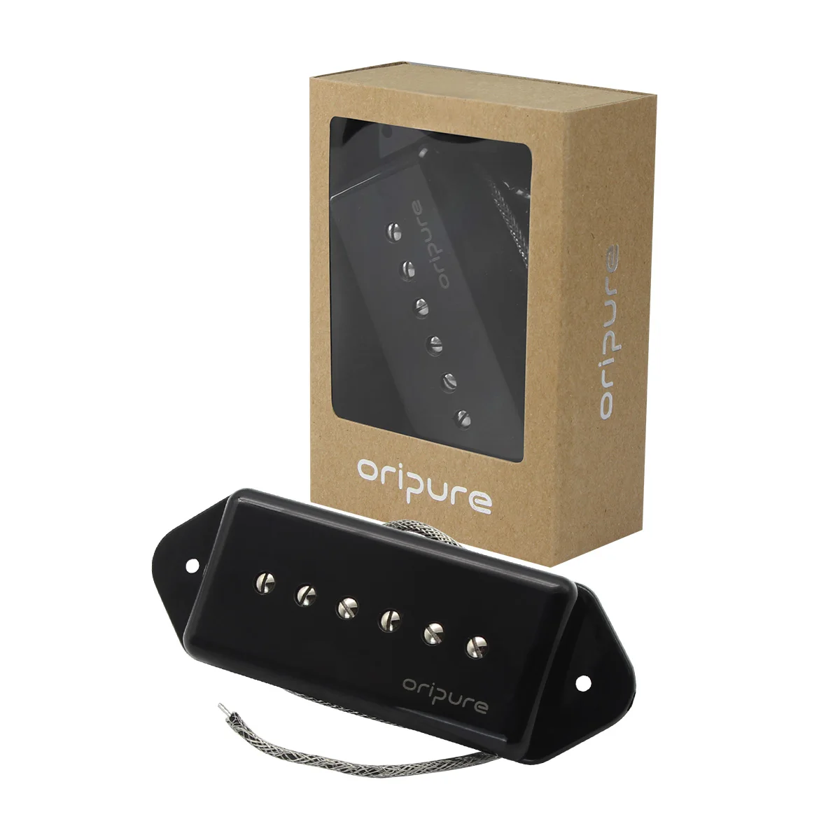 

OriPure Alnico 5 P90 собачьи уши, мыльный брусок, однокатушечный гитарный пикап, черный для LP P90 стильная электрическая гитара