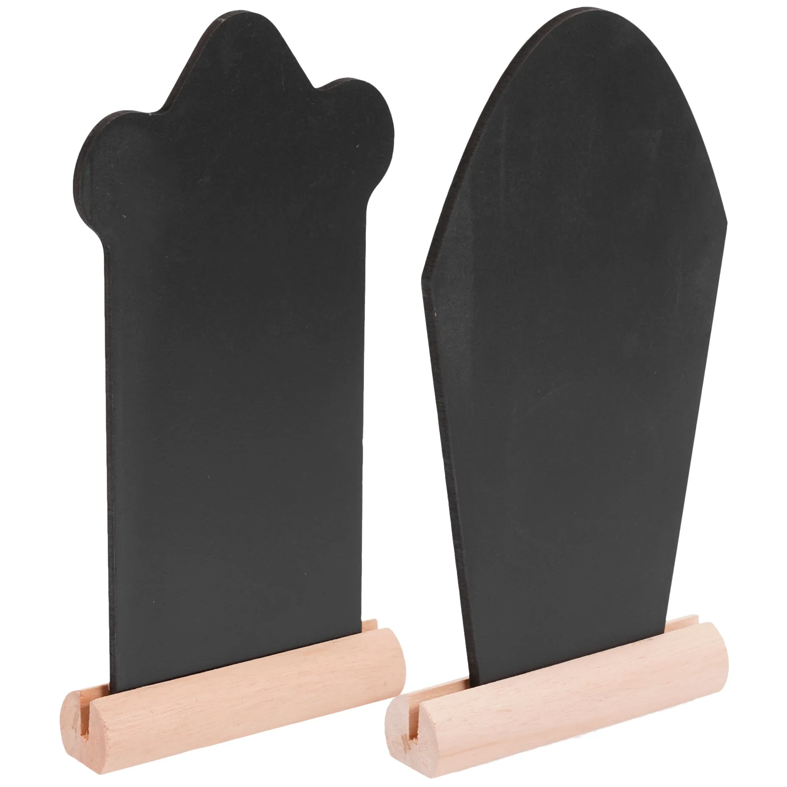 

2 Pcs Mini Blackboard Desktop Tombstone Table Centerpieces Wedding Dining Note Writing Boards Wooden Small Decor
