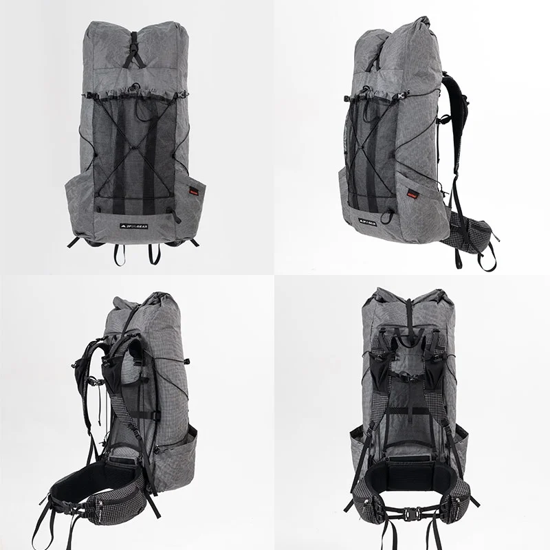 Фото 3F UL GEAR TIANSHAN 35 + 10л рюкзак для отдыха на природе и кемпинга UHWMPE легкий прочный рюкзак с рамкой для пешего туризма, альпинизма №3