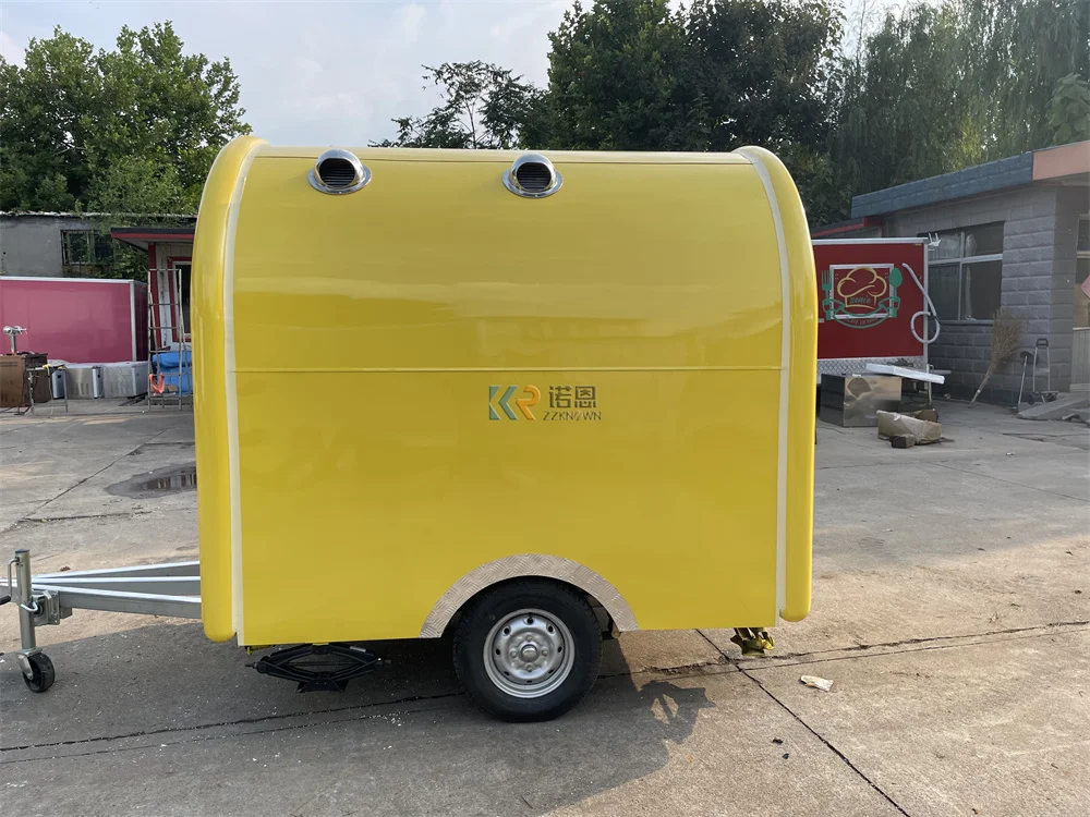 Фото Настроить размер Food Truck Уличные мобильные тележки Пицца Кофе Humberger Концессия Открытый пищевой прицеп Киоск для продажи №2