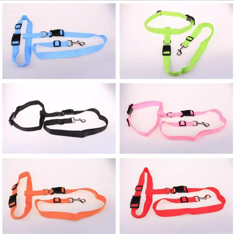 

2022New Easy Adjustable Handsfree Dog Pet Walking Running Jogging Lead Leash Waist Belt Chest Strap Gift Hot Sale