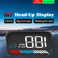 m6s hud obd2 eobd head up display auto electronics overspeed security alarm windshield projector car accessories gadgets