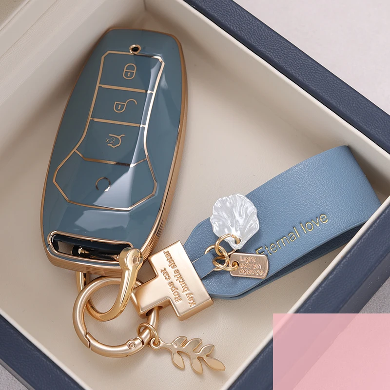 Автомобильный чехол для ключей полная защита корпуса BYD Tang EV600 Han EV Yuan ATTO 3 Song PLUS Pro