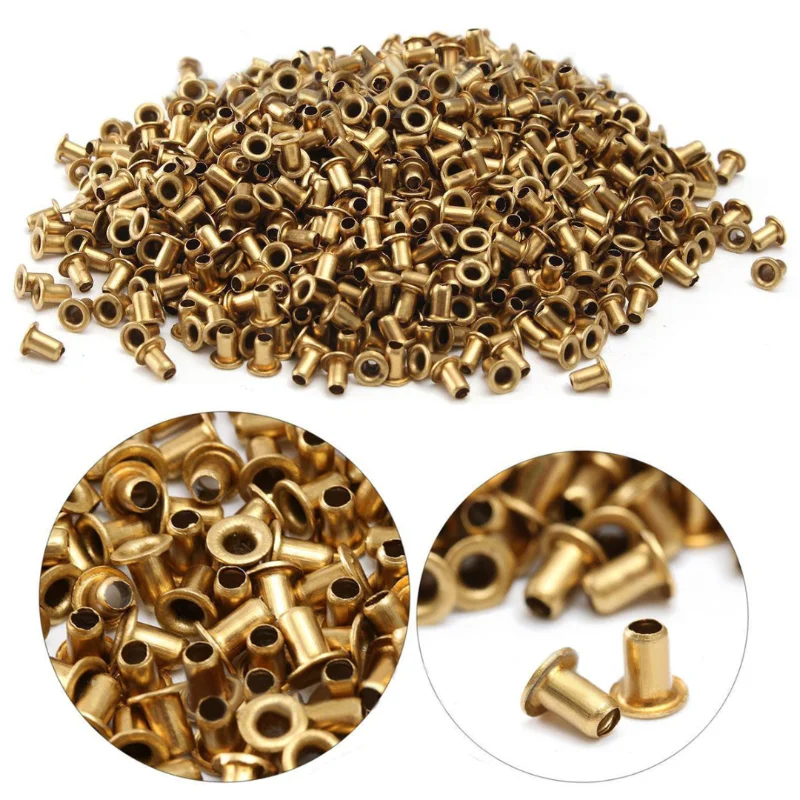 

1000pcs Beekeeping Brass Frame Eyelets, Bee Beehive Threading Hole Box Nest Foundation Copper Eye for Beekeeper Bee Equipment