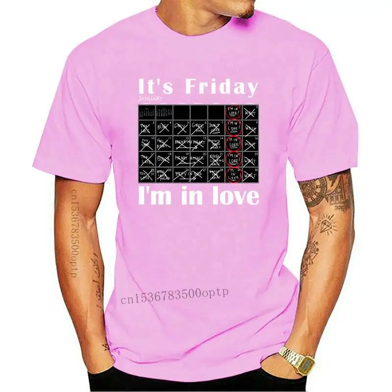 

New Its Friday Im in love Robert Smith Calendar cure inspired t shirt 8 colours men t shirt