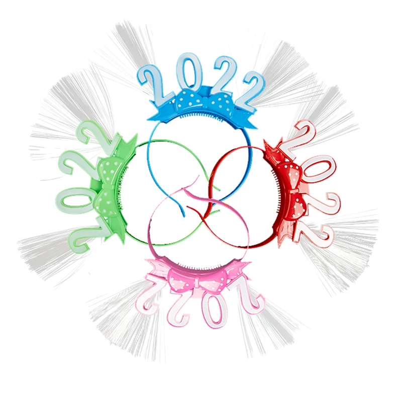 

Светодиодная светящаяся повязка на голову мигающая Корона новогодние повязки для волос украшения вечерние