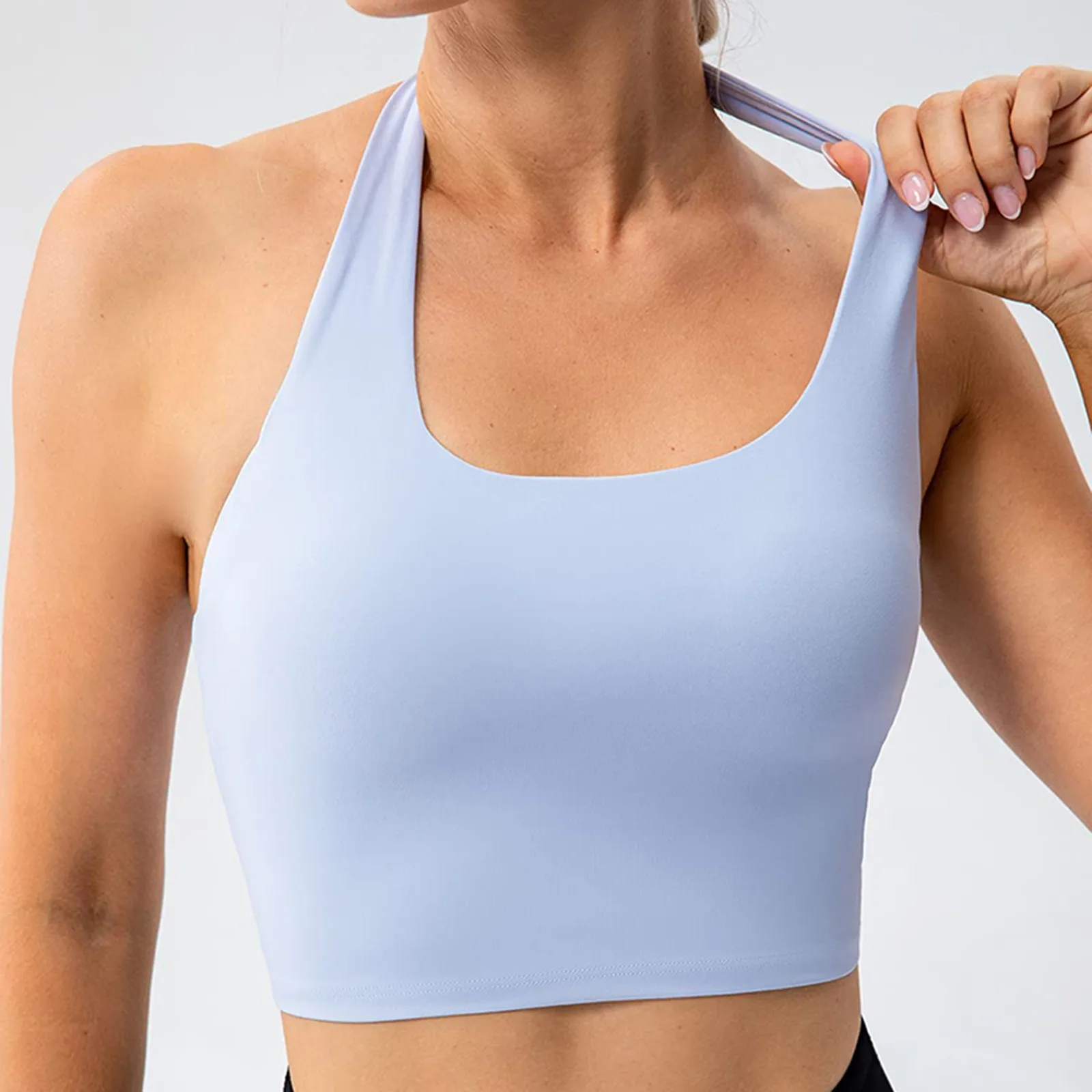 

Однотонный полноразмерный удобный бесшовный спортивный женский бюстгальтер для сна и йоги ударопрочный бег маленькая грудь пуш-ап нижнее белье без косточек