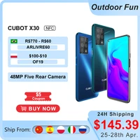 Cubot X30 8GB Smartphone 48MP Five Camera 32MP Selfie NFC 256GB 6 4  FHD  Fullview Display Android Global Version Helio P60