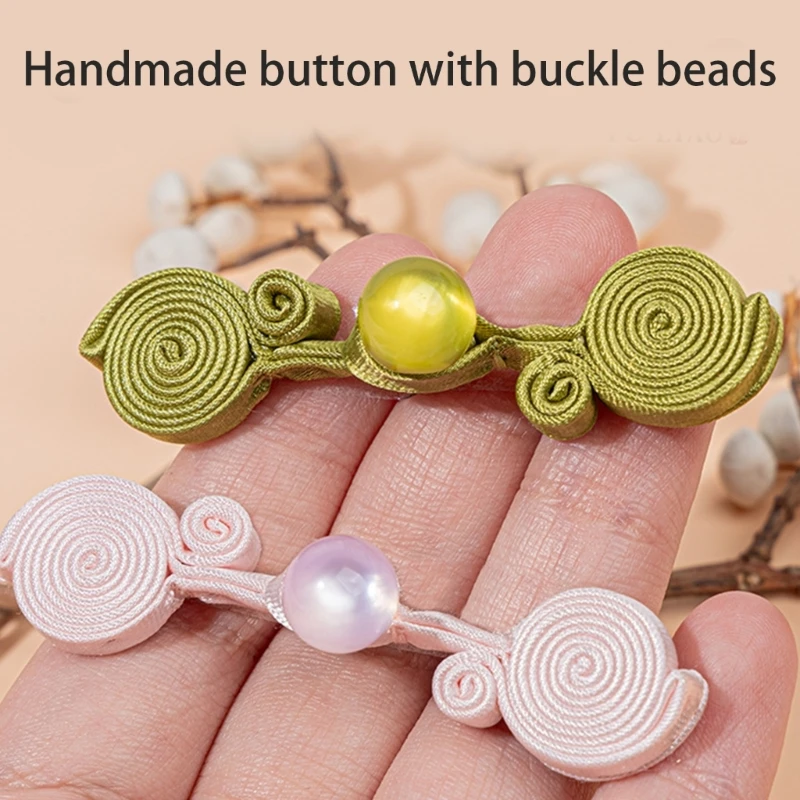 Изысканные пуговицы ручной работы из полиэстера в форме китайского узла для