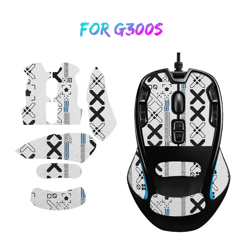 Противоскользящая лента для захвата мыши скейт G300S игровая мышь наклейка от пота