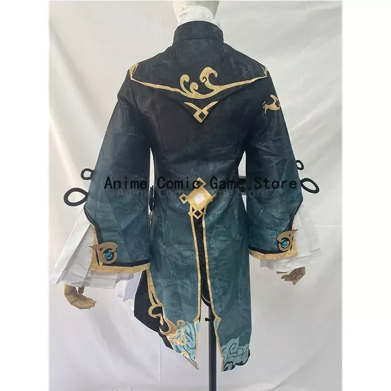 Костюм для косплея Genshin Impact XingQiu костюм Xing Qiu наряд обувь серьги парик косплей