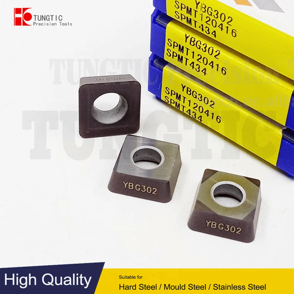 SPMT120416 YBG302 SPMT434 торцевые фрезерные инструменты вставки карбидная фреза для CNC SPMT