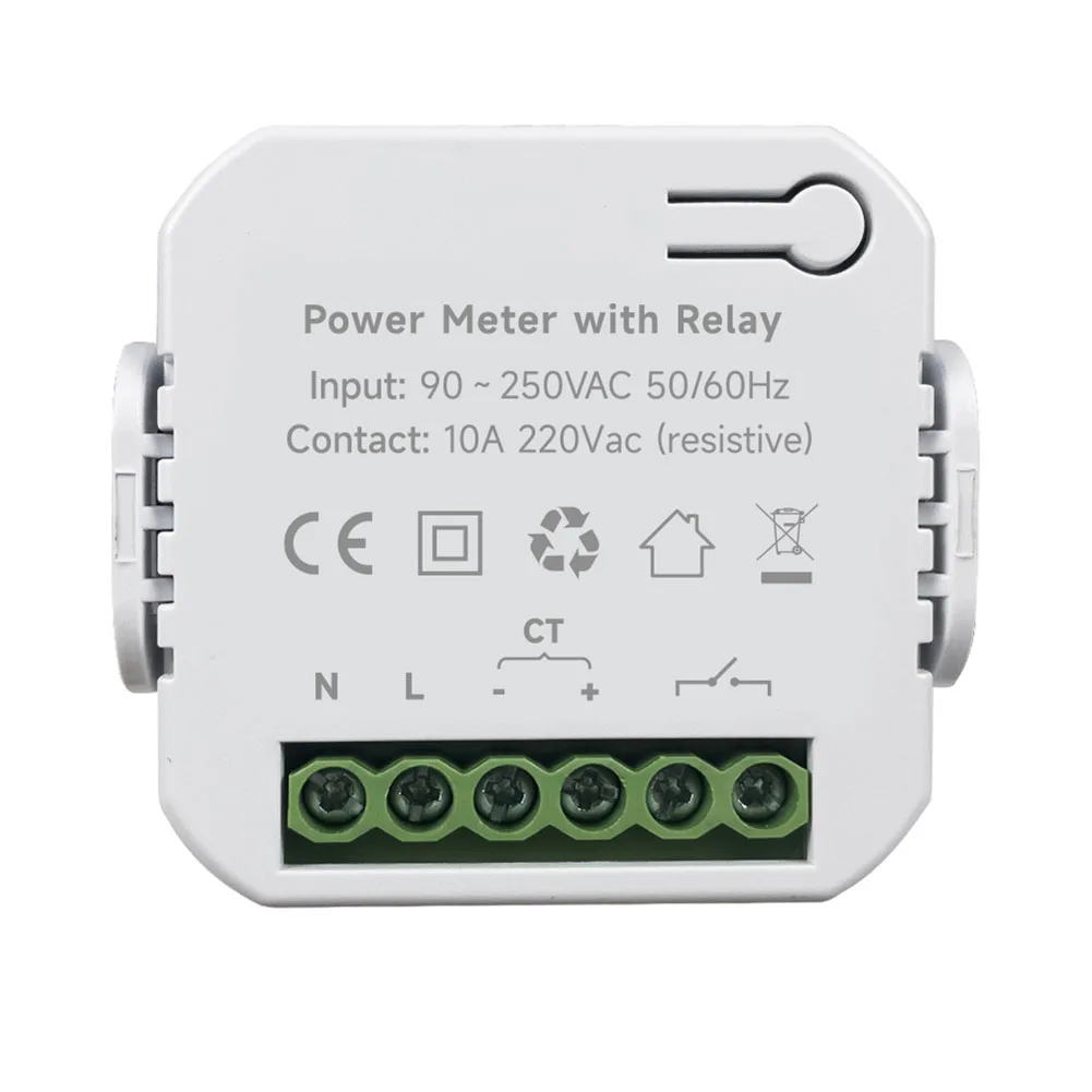 

Easy to Use Energy Meter 80A with Clamp CT WiFi Power Monitor Kit Monitor Real Time Voltage Current Power Frequency