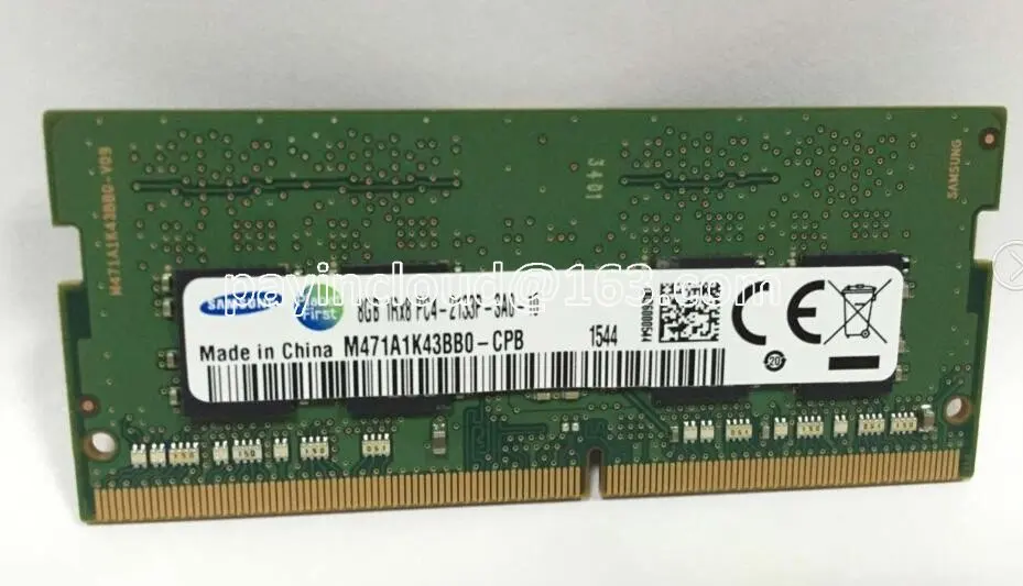 Laptop Memory 8GB 1rx8 PC4-2133P-SA0-10 M471A1K43BB0-CPB Notebook Memory