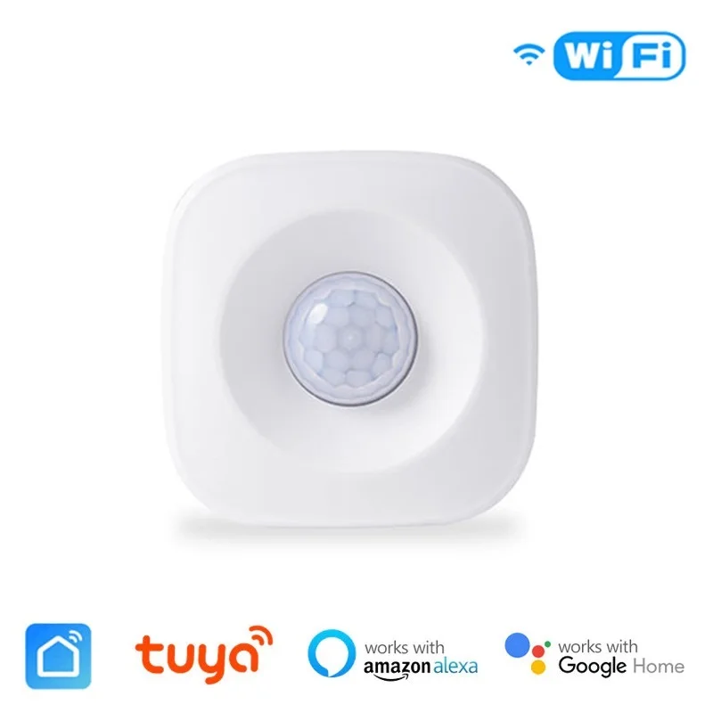Wireless WiFi PIR Motion Sensor Detector Tuya Smart Life APP Auto System Induction Device work with Amazon Alexa Google Home