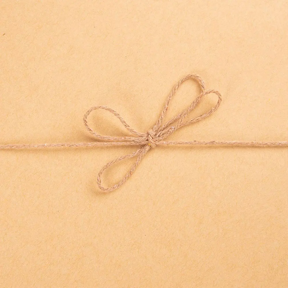 Шпагат из натурального джута 50/100 м/лот пеньковая веревка для упаковки подарков в