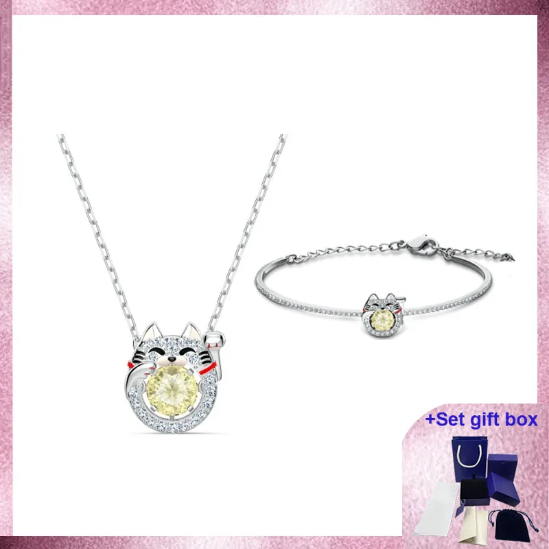 

Lucky Lucky Cat Necklace Bracelet Is Novel and Fashionable To Enhance The Temperament and Is Suitable As A Holiday Gift