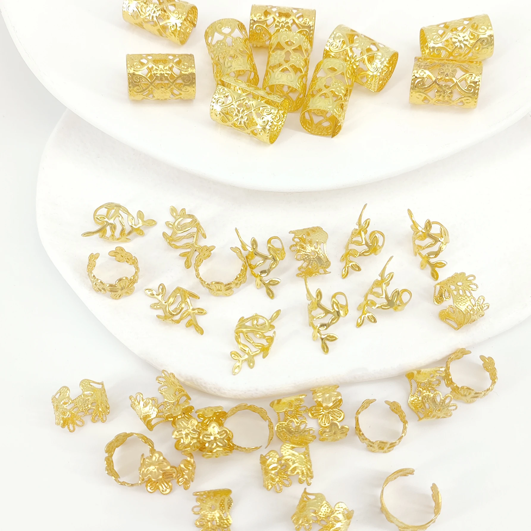 40 шт./компл. винтажные декоративные кольца для волос с цветком сливы стильные