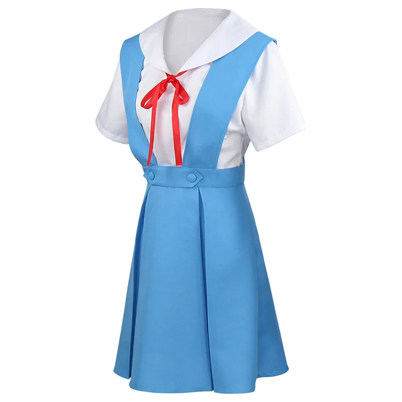 

Halloween Japanese Anime Evangelion Women Cosplay Asuka Langley Soryu Tokyo Ayanami Rei Costume School Uniform.
