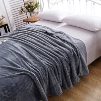 flannel throw blankets aircraft sofa office children towel fleece mesh portable car travel cover blanket bed sheets coraline