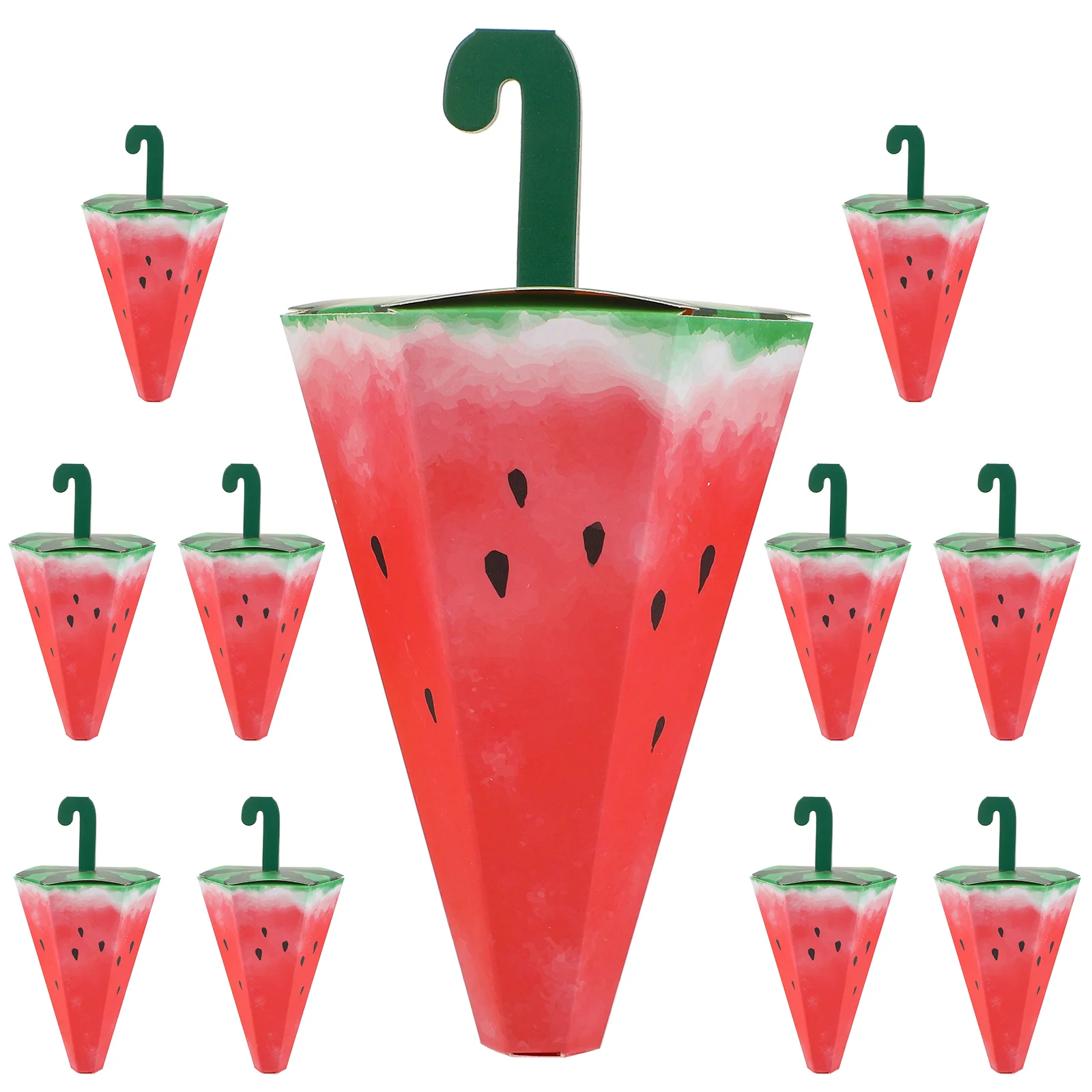 10 Pcs Umbrella Carton Small Treat Boxes Gummy Goo Cartoon Candy for Treats Party Favors Paper Child Baby Goodie
