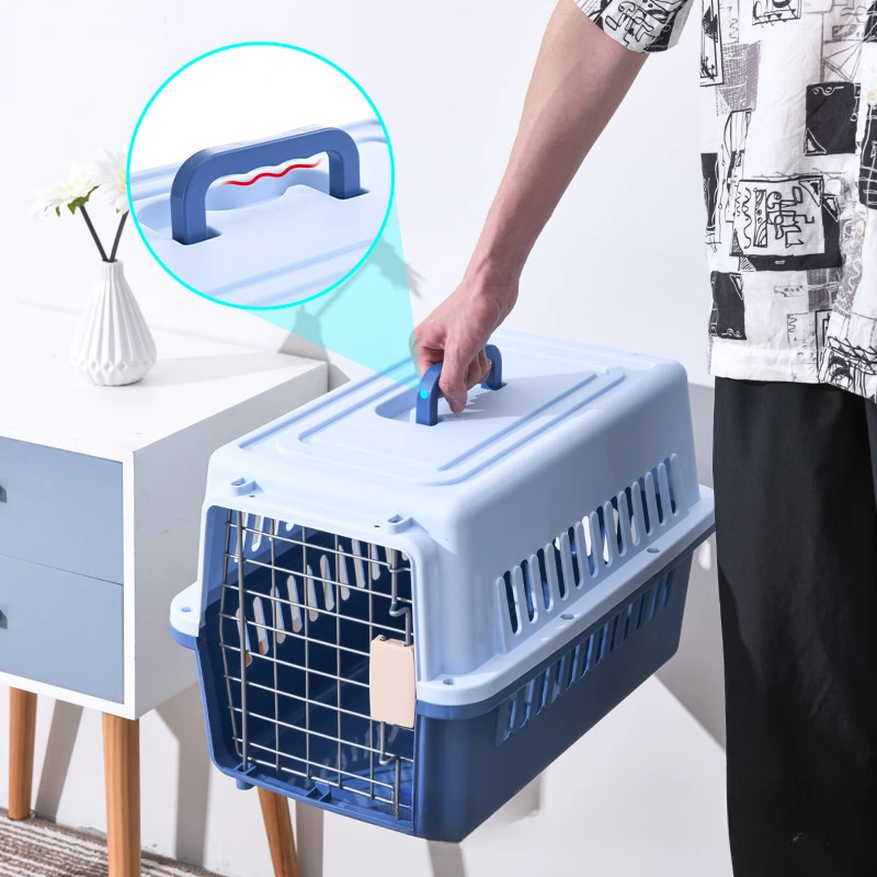 

Pet Carrier Cat Carriers Lightweight And Safety Pet Travel Cage Dog Kennel