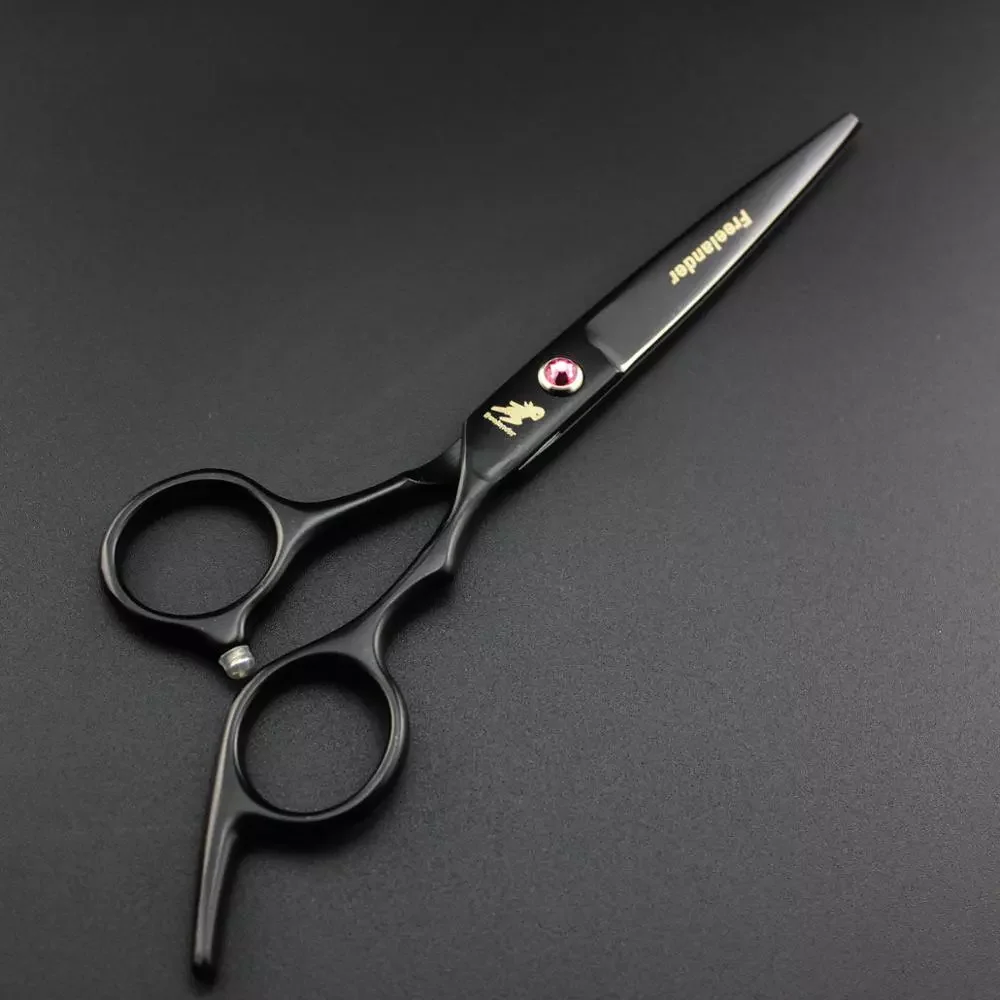 New in 6.0 Professional Hairdressing Black Cut Hair Scissors Hair Trimmer Set Cutting Thinning Shears Scissor Hair Clipper sonic