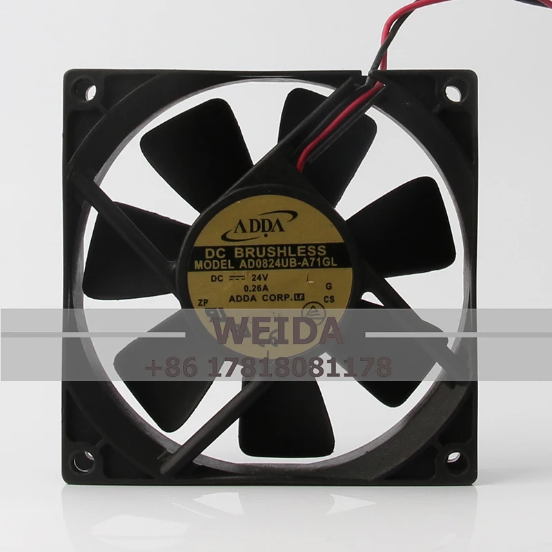 Чехол инвертор охлаждающего вентилятора с высоким потоком воздуха для головного телефона 8025, 8 см, 24 В, 0,26 А