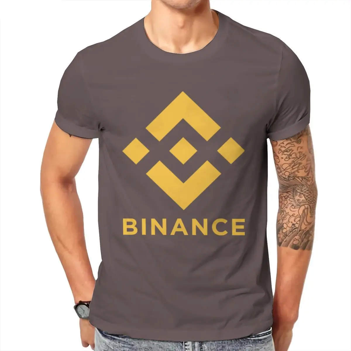 

Wholesale Binance Mens T-Shirt Essentials Black New Woman Tees 100542