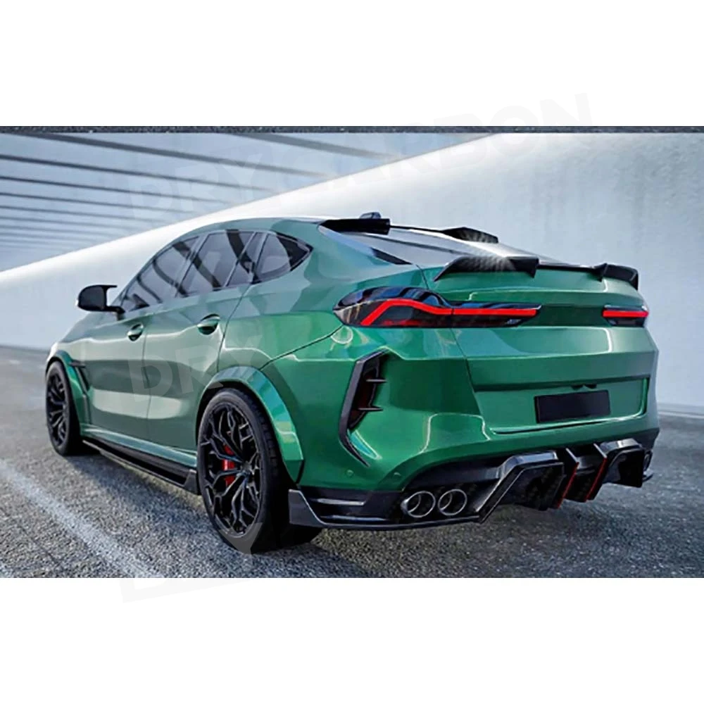 Фото Задний спойлер из сухого карбона для BMW X6M F96 2023-2026, крыло на багажник, аксессуары для тюнинга, обвесы из FRP №3