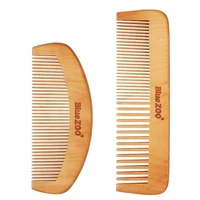 1pcs natural health care comb anti static peach wood hair comb curved shape of natural sandalwood comb popular