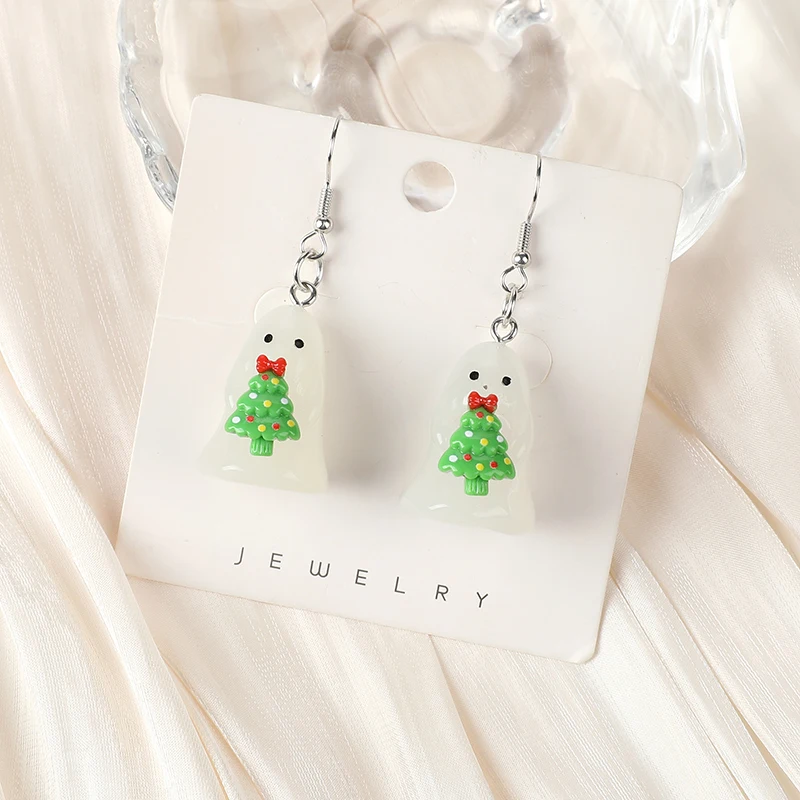 1 пара рождественских конфет 3D подарок имбирный человек светящийся в фотографиях