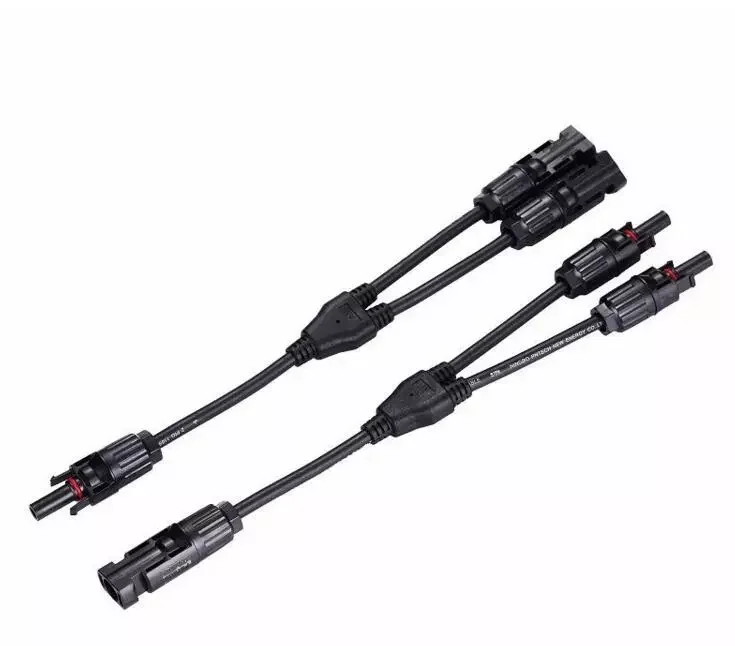 

2023NEW 1/2/5/10 Pairs 1 To 2 Solar Cable Connector Solar Panels Parallel Connection Terminal Waterproof Solar System Accessorie