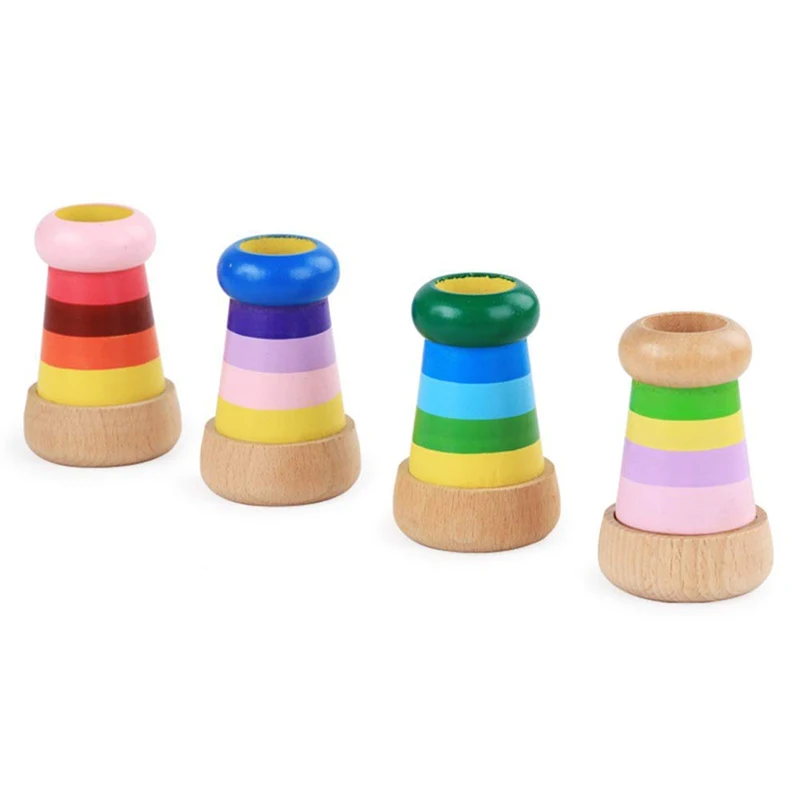

New Cute Wood Magical Mini Kaleidoscope Bee Eye Effect Polygon Prism Children Toy Special Gift For Children Over 2 Years
