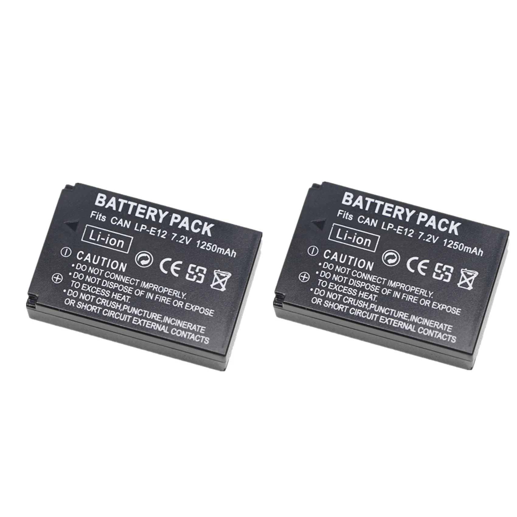 Аккумуляторная батарея для фотоаппарата Canon Rebel SL1 100D Kiss X7 LP-E12 EOS M M2 M10 M50 M100