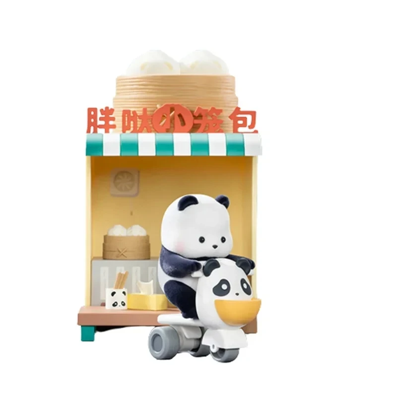 

New Blind Box Panda Roll Shopping Street Series Mystery Box Original Action Figure Cartoon Model Collection Kids Gift Surprise