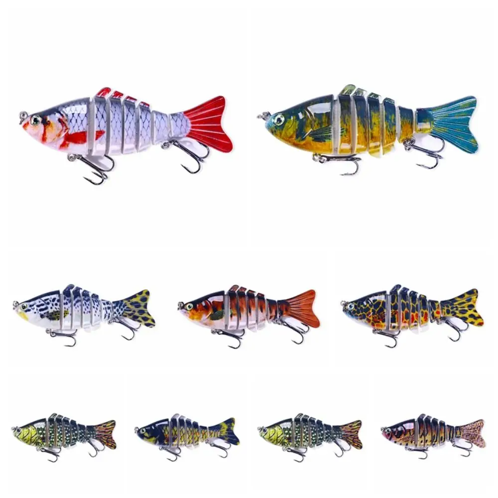 

10cm 15g Multi Jointed Swimbait Flexible 7 Segments Bionic Crankbait Multi Jointed 3D Fish Eyes Fishing Lures Pike
