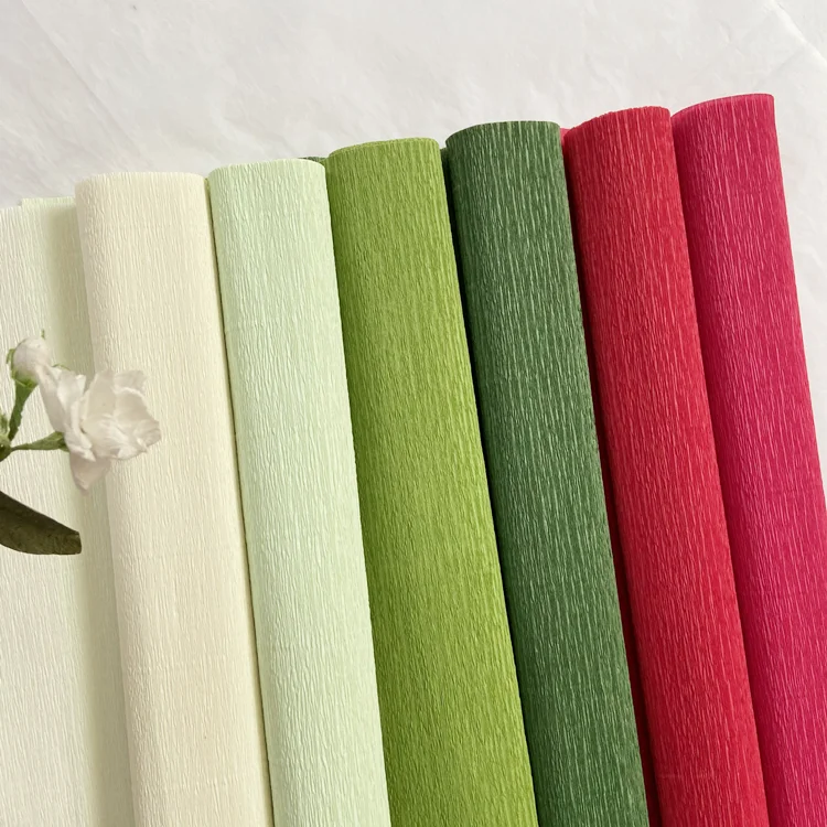 5 шт./лот 50x250 см красочная бумага с морщинами ручная работа сделай сам цветок роза