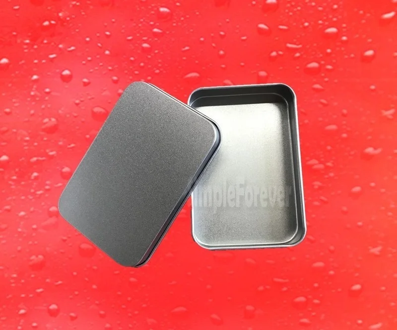 

200pcs 88*60*18mm Plain Silver Color Tin Box Rectangle Candy USB Box Case Storage Box Sundry Organizer