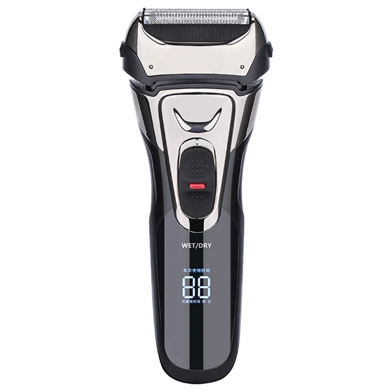 

Fk-605 Reciprocating Electric Shaver Full Body Washing Three Blade Head -Up Sideburner Usb Fast Charge