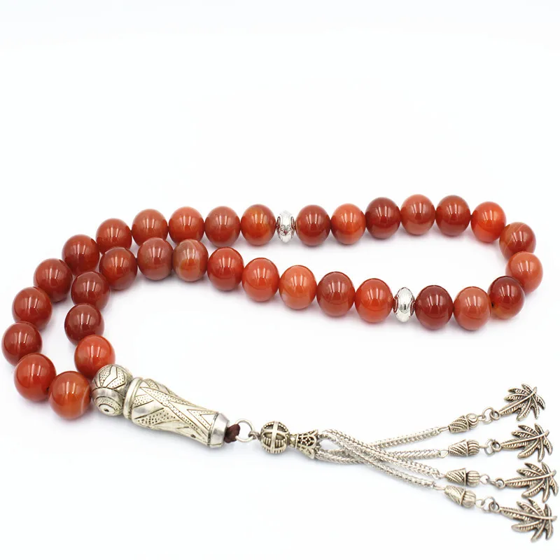 

Islam Muslim Prayer Beads Natural Silk Agave Stone Beads Friend Family Gift Rosary 33 Tasbih Everything Is New Misbaha Bracelets