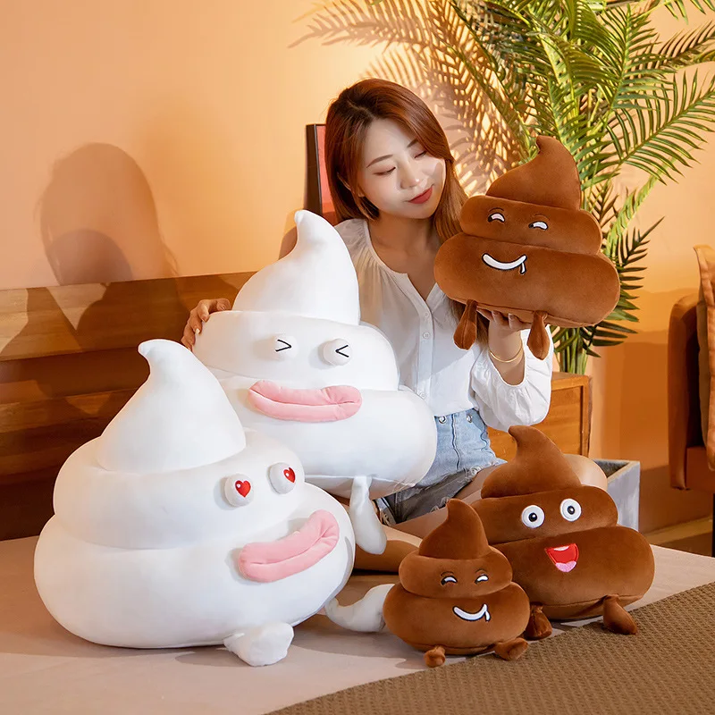 

25/35/55cm Creative Bowels Excrement Plush Toys Stuffed Plushies Dolls Cartoon Throw Pillows Sofa Cushions Soft Toys Spoof Gifts