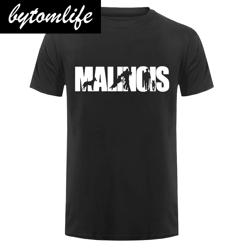 

Men Brand Clothing Tees Casual Male Best Selling T Shirt Malinois Print T-Shirt Summer Style