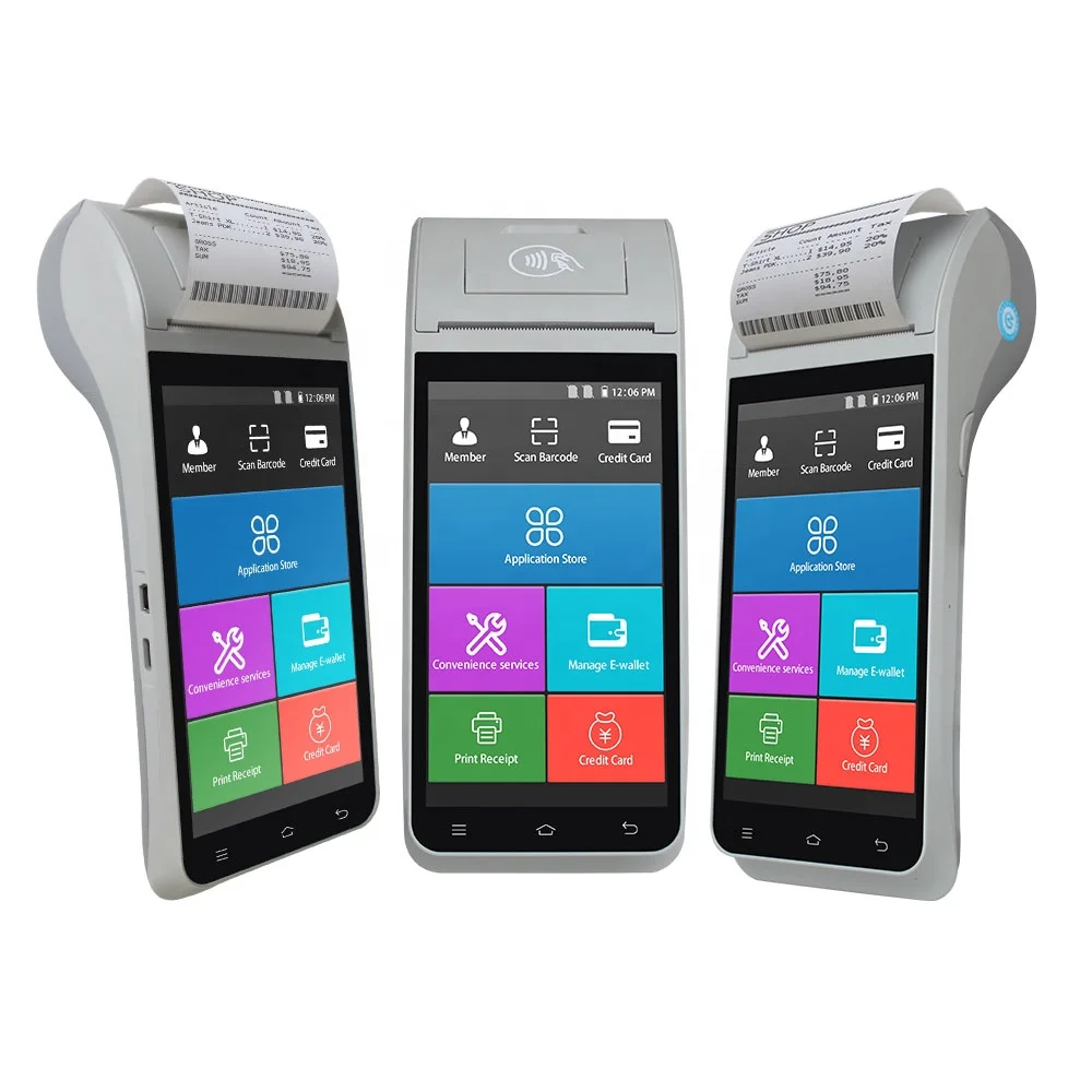

4G POS PDA Android POS Systems для топ-ап, экспресс-доставки, магазинов пищевых продуктов