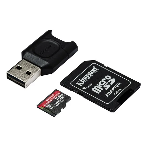 Micro SD Memory Card with Adaptor Kingston MLPMR2 128 GB