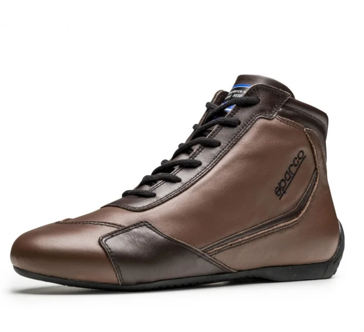 

Unisex professinal Cowhide leather Car motorcycle racing shoes men women Karting Cycling driving riding boots Vintage boots